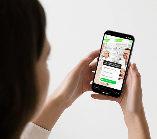 A HEALTHFULL egészségügyi marketing ügynökség tartalomgyártási szolgáltatásának bemutatása egy gyógyszertár Instargam csatornáján megjelenő poll segítségével